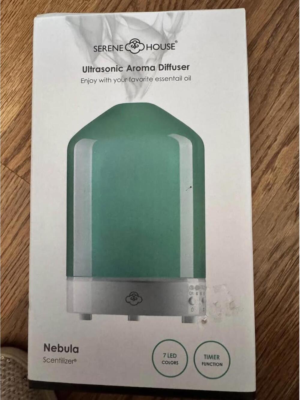 Aroma Nebula Ultrasonic Aroma Diffuser with 7 LED Colors and Timer Function - Sx